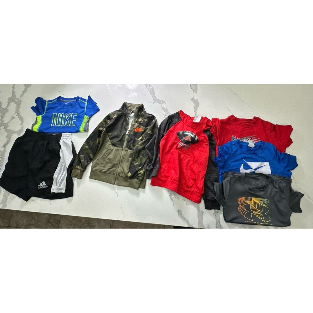 boys Small 4-5 Nike Hurley Adidas Lot Of (7) 0081